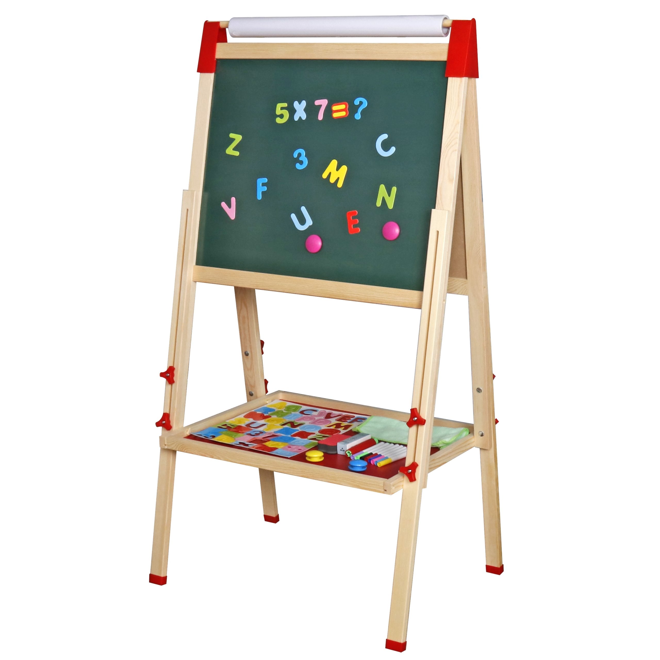 Educatief houten Tekenbord Kinderen - Schoolbord - Krijtbord Magneetbord Maxxshop