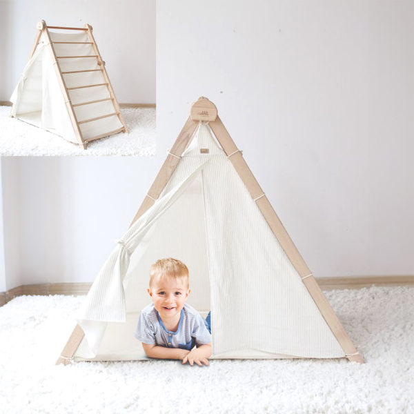 Maxx Kidz - Pikler klimdriehoek - Met tent - Afbeelding 5