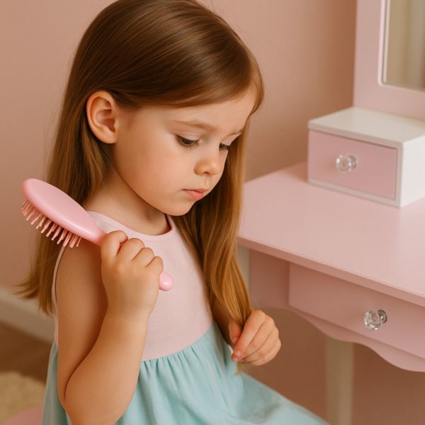 Maxx Kidz - Houten Kaptafel - Roze - Afbeelding 5