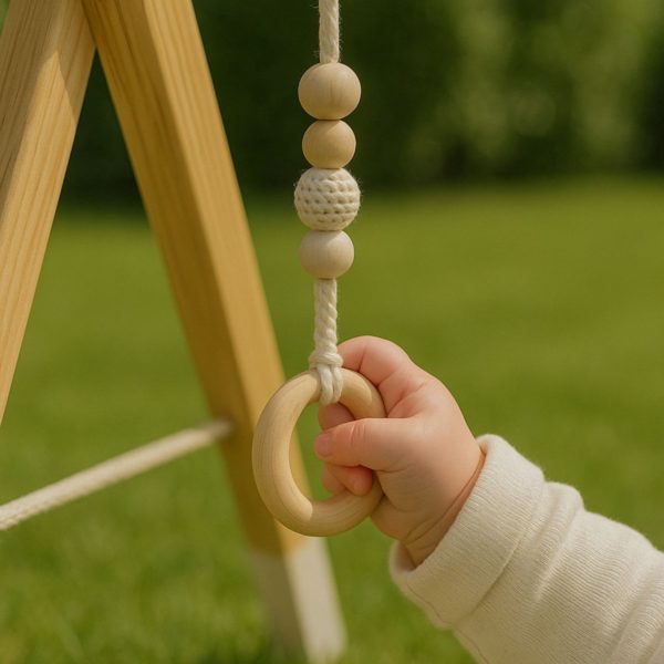 Houten Babygym inclusief 5 speeltjes Maxx Kidz - 0 tot 6 maanden - Afbeelding 7