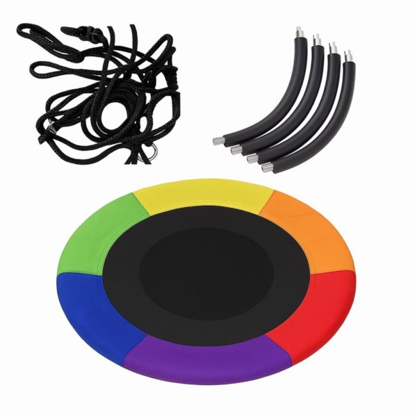 Maxx Kidz Nestschommel 100 cm - Regenboog kleur - Afbeelding 3