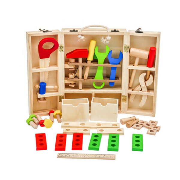 Maxx Kidz - Houten Gereedschapset XL – 45 Onderdelen